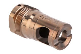 Forward Controls Design / Revival Defense single-chamber muzzle brake suppressor mount with heat treat finish